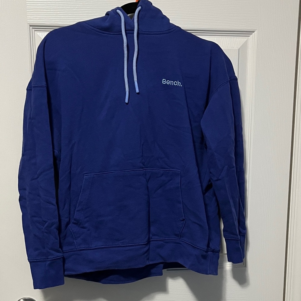 Women's Bench Royal Blue Pullover Hoodie with Kangaroo Pocket Sweatshirt